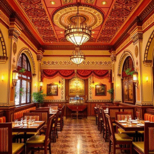 Haldiram Restaurant interior with traditional decor